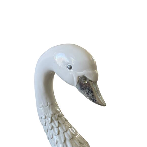 Mackenzie Childs Crystal Palace Swan Sleigh Figurine 16x15 Christmas Holiday NEW - Picture 5 of 16